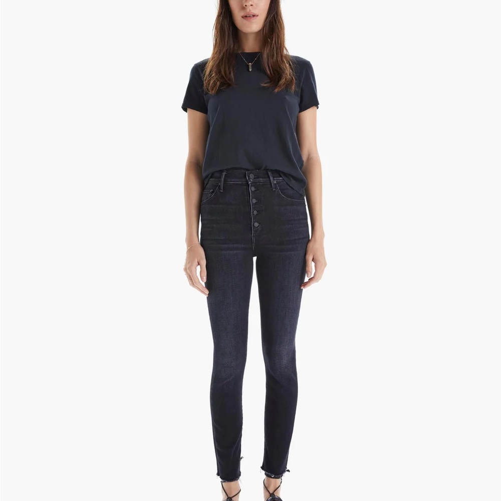 Mother Denim. The Pixie Swooner Ankle Fray.